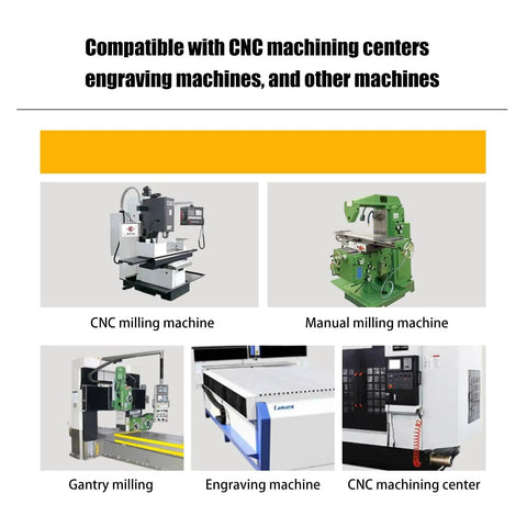 Various milling machines compatible with End Mill Sets 10-Piece Titanium Coated 1/8 Inch Shank Micro Engraving Bits CNC Router Bits.