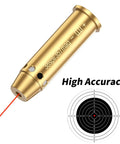 Red Laser Bore Sight For.357 Magnum And.38 Special with target, brass build, high accuracy
