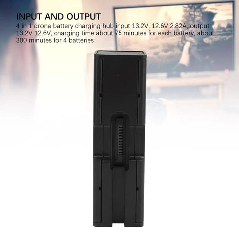 Foldable 4 In 1 Drone Battery Charging Hub With LCD Display Portable Charging Station For Air 2S And Air 2 vertical view