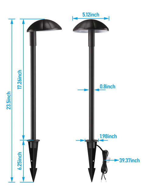 Low Voltage LED Pathway Lights That Really Light Up Walkways And Driveways 5W 12V 400LM Outdoor Landscape Lighting with dimensions
