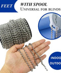 50ft 4.5mm Stainless Steel Ball Bead Chain 304 Durable Roller Shade and Vertical Blind Chain on spool with hand holding chain