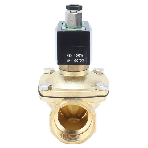 Top Shelf Brass Solenoid Valve Normally Open With Direct Acting Diaphragm And Smooth One Piece Build For Heavy Duty Automation And Compact AC 12 Volt Fluid Control That Gets The Job Done Right No Hassle Setup