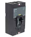 Top Shelf Pro Grade Heavy Duty Molded Case Circuit Breaker 600 Volt 350 Amp LHL36350 side view showcasing ON/OFF switch and panel mount.