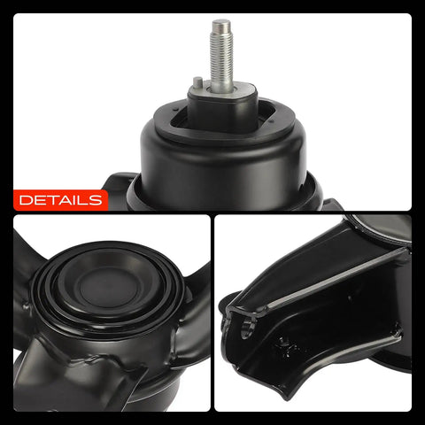 Pro Grade Heavy Duty Engine Motor And Transmission Mount Kit With Torque Strut Mount top view showing bolt attachment and rubber mount details