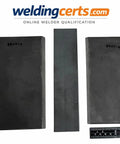 Welder Certification Test Plate For AWS D1.1 Limited Thickness Qualification With 0.25 Inch Root Gap, 2x8 inch backing strip