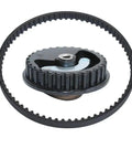 Premium 14320 Z0H 010 Camshaft Pulley Gear And Timing Belt Kit For GX25 4 Stroke Brushcutter Replace Parts Easy Swap For Heavy Duty Yard Work, black gear and belt