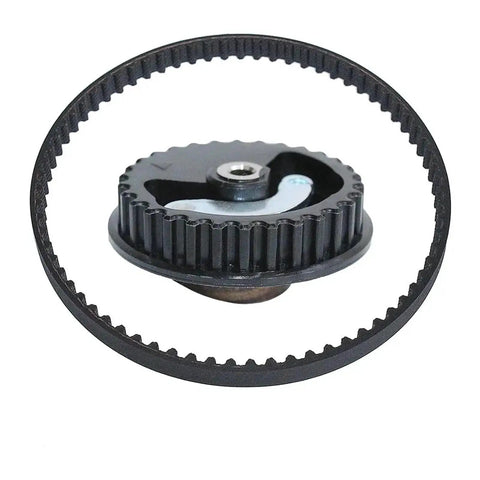 Genuine 14320-Z0H-010 Camshaft Pulley Gear And Timing Belt Kit Fits Honda GX25 4-Stroke Brushcutter Parts For Serious Yard Work And Heavy Cutting Needs, black belt and gear