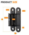 Built Tough 7 Inch Gate Hinge 4 Pack With Bolt-On Or Weld-On Installation, 180 Degree Swing, Extended Hinges for heavy-duty gates, 7-inch size