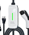 Top Tier Level Two EV Charger 16 Amp 240 Volt 3.2 KW EVSE with J1772 connector and light indicator, heavy duty charging cable.