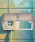 Badass Wall Mount Outlet Cover Heavy Duty Waterproof Box For Ev Charge Stations showing clear plastic design, wall-mounted for weather protection.