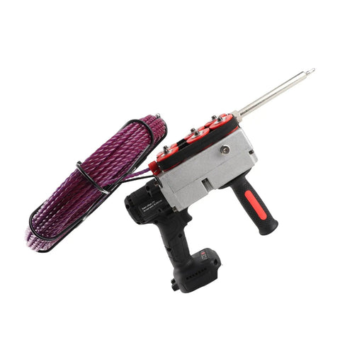 Heavy Duty Electric Pipe Threader Fueled By Peppy Brushless Motor And Sure Grip Handheld Shell with 50ft TEP cable.