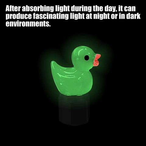 Four Pack Cute Duck Glow In The Dark Tire Valve Caps For Cars Motorcycles Trucks And Bicycles Black Titanium Alloy Build Easy Install Dope Car Decor That Lights Up In Sunlight glowing duck cap