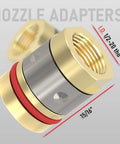 Nozzle adapter from MIG Welding Gun Accessory Kit For Miller Millermatic M25 M40 And Hobart Torch 0.035 Inch Tips Nozzles Diffuser