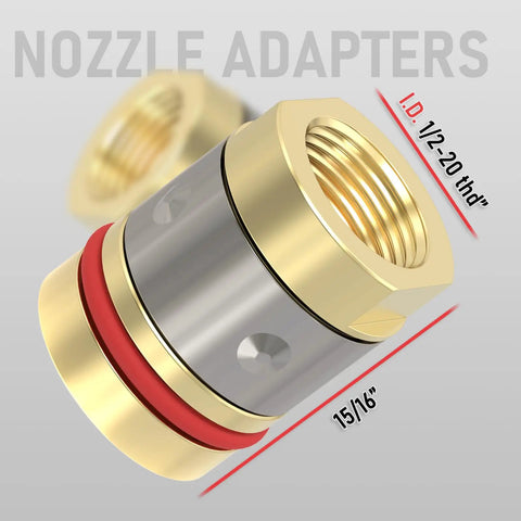 Nozzle adapter from MIG Welding Gun Accessory Kit For Miller Millermatic M25 M40 And Hobart Torch 0.035 Inch Tips Nozzles Diffuser