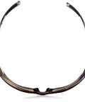 Built Tough Safety Glasses With Blue Mirror Polycarbonate Lenses And Super Comfy Wraparound Temples For Dead Clear Vision And Snug Secure Grip In Sleek Gray Finish Bulk Pack Of 10, back view showing comfortable temple tips.