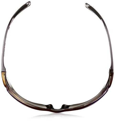 Built Tough Safety Glasses With Blue Mirror Polycarbonate Lenses And Super Comfy Wraparound Temples For Dead Clear Vision And Snug Secure Grip In Sleek Gray Finish Bulk Pack Of 10, back view showing comfortable temple tips.