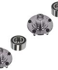 Front Wheel Hub and Bearing Repair Kit Set for 2013-2019 Ford Escape and 2015-2019 Lincoln MKC, includes 2 hubs and 2 bearings.