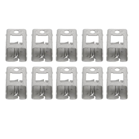 No Sweat Tool Free Solar Mounting Brackets 10 Pack Slick PV Quick Install Fasteners in professional grade zinc aluminum finish.