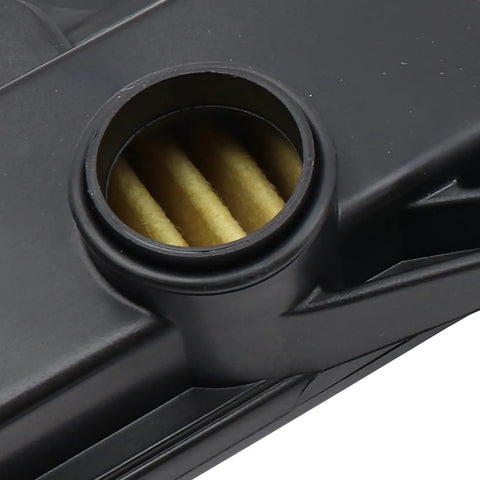 Close-up of Auto Transmission Filter Kit with visible filter section, OE-style fit, part of Premium Rubber Pan Gasket Included