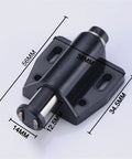 Top Shelf White Cabinet Push To Open Latches 8 Piece Set Dead Quiet Magnetic Door Damper Buffer for quiet closure, 56x38mm.
