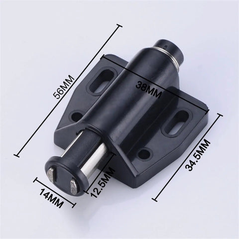 Top Shelf White Cabinet Push To Open Latches 8 Piece Set Dead Quiet Magnetic Door Damper Buffer for quiet closure, 56x38mm.