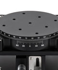Close-up of 4 Axis 90mm By 90mm Manual Linear Positioning Stage With Sliding Table For Precision Inspection And Equipment Positioning