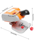 Compact Miter Saw With Adjustable Angle For Quick Wood Plastic Stone And Nonferrous Metal Cuts Portable 110V 90W Electric