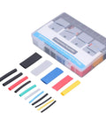 Get This Awesome Jeanoko Heat Shrink Tubing Kit With 580 Pieces In Assorted Sizes For Top Electrical Insulation And Wire Protection In Cool Colors Like Black Yellow Blue Red Green And Clear Perfect For Daily Maint, assorted heat shrink tubes in storage box