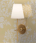 Hella Top Tier Floral White Cream Silver Metallic Wallpaper Textured Fibrous Design Eco Friendly Made In The Usa Paste The Wall Type I Wall Covering PVC Free Class A Rated For Safe Living Spaces with gold sconce