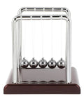 Cradle Pendulum Balls Physics Teaching Gadget For Home Office And Classroom, Newtonian Energy And Momentum Demonstration, silver balls