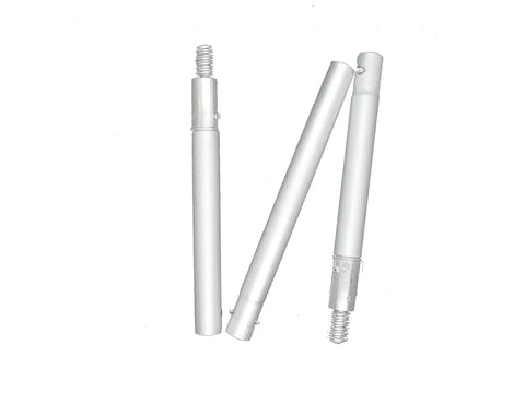 Portable Hand Powered Clothes Washer With Smooth Plunger Action Compact Collapsible Aluminum Handle parts including threaded aluminum tubes.