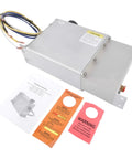 Heavy Duty Electric Hydraulic Drum Brake Actuator 1600 PSI for single tandem axle trailers with technical manual and warning labels.