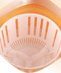 Inside view of the basket of the Hella Compact Foldable Mini Washing Machine 6 Liter Portable Washer for Baby Clothes.