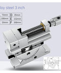 Heavy Duty 360 Rotating Angle Vise With 3 Inch Jaw, alloy steel construction, adjustable clamp for CNC machines.