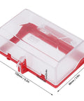 Two Pack Emergency Stop Button Cover Kit, Push Button Switch Cover, Box Type Switch Protector in clear resin with dimensions