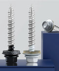 Heavy Duty Number 10 X 1 Inch Metal Roofing Screws Pack Of 80 Black Rustproof Hex Heads with neoprene washers displayed.