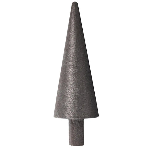 1 Inch Blacksmith Hardy Tool Cone Mandrel For Anvil Or Vise, used for metal forming, with square shank visible, durable finish.