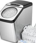 Silver Nugget Ice Maker Countertop With Self Cleaning Delivers 44 Lbs In 24 Hours Of Chewable Nugget Ice Pellet Style