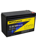 12V 8Ah LiFePO4 Deep Cycle Battery With Built In 8A, Long Life Over 2000 Cycles, Lightweight Rechargeable Power For Solar And Wind