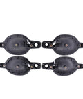 Back view of Black Exterior Door Handle Set For Mitsubishi Endeavor 2004-2011 3.8L Front And Rear Left And Right Replacement Parts Durable Easy Install