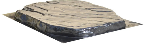 Side view of Big Flagstone Concrete Mold For DIY Stepping Stones, Durable ABS Plastic Paver Mold For Concrete Walkways And Garden Decor.