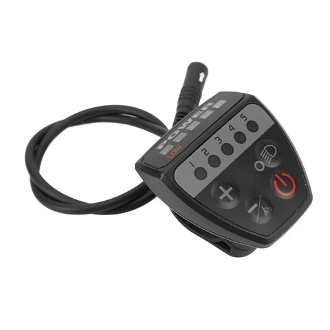 Electric Bike Controller Display For 24V 36V 48V Ebikes With Waterproof 5 Pin Connector and LED panel with power button