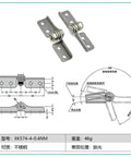 Stainless Steel Constant Torque Position Control Door Hinge Friction Stay 0.4Nm For Doors And Cabinets Slow Close XK574-4-0.4Nm