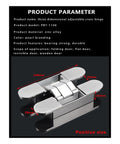 Sleek Invisible Door Hinges Set For Outward Opening Wooden Doors Hidden Adjustable Cross Hinges Low Profile Hidden Hardware