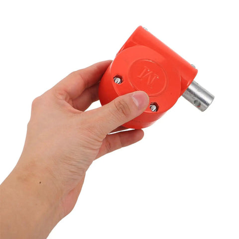 Heavy Duty Manual Hand Crank Winch for Greenhouse Film Winder, red aluminium alloy and steel hand crank winder held in hand