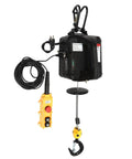 Heavy Duty Electric Lifting Hoist 1100 Lbs Load Capacity Plus 1500 Watt Motor Winch Crane with cable remote for garage use.