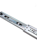Close-up of 22 Inch Soft Close Cabinet Drawer Slides Full Extension Ultra Thick 1.2mm Stainless Steel Ball Bearing with Pro Grade Screws