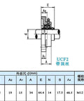 Heavy Duty Cast Iron 4 Bolt Flange Mounted Bearing Units UCF207 UC207 Pillow Block Housing Industrial Replacement Fits 33.337mm Bore Size Keeps Machines Running Smooth While Cutting Costs Do Not Skip Quality Or Buying Cheap Gear That Breaks Quick.