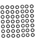Beefed-Up Spring Wave Washer Gasket Kit - 500-Piece Assortment For Electrical Connections And Automotive Use, Spring Steel Wave Gaskets arranged on white