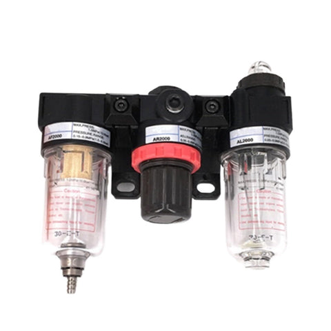 Preparation Unit AC Series FRL Combination With Ultrafiltration Filters for pneumatic systems, dual filter with ports